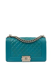 Chanel Green Boy Medium Shoulder Bag - Image 1 of 7