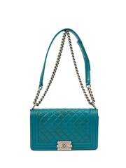 Chanel Green Boy Medium Shoulder Bag - Image 4 of 7