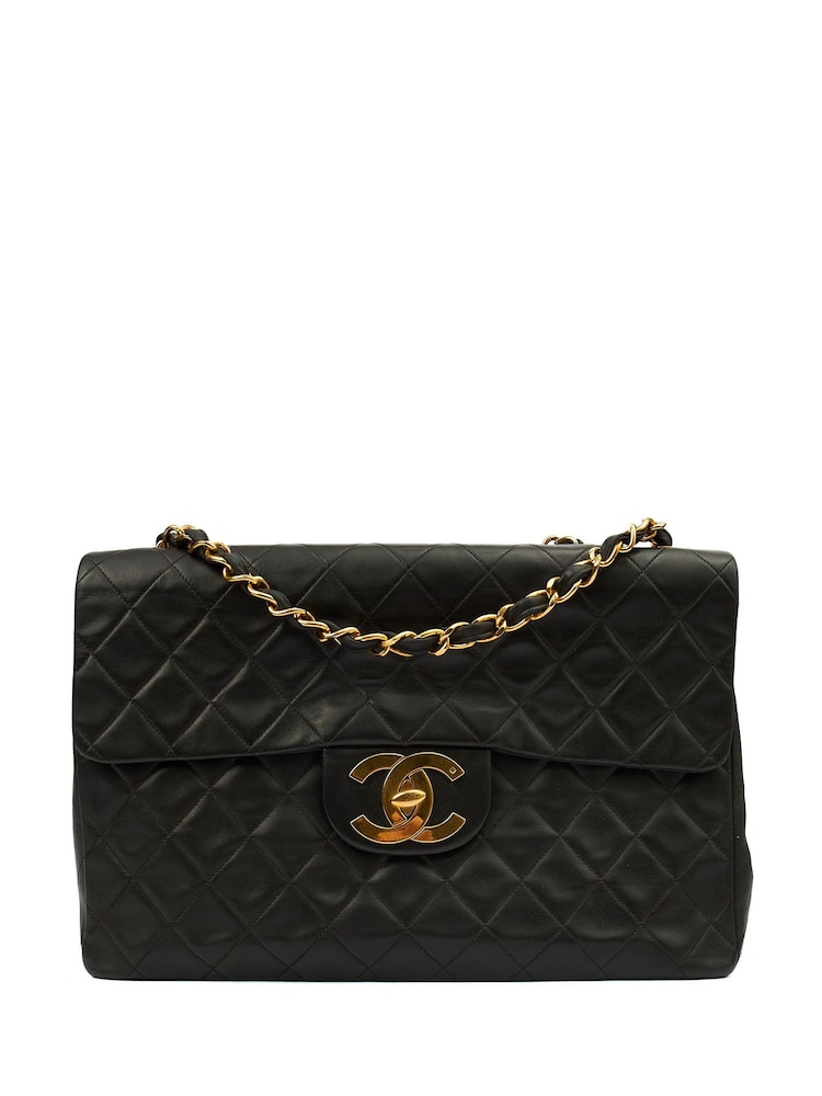 Chanel Black Maxi Jumbo XL Shoulder Bag - Image 1 of 7