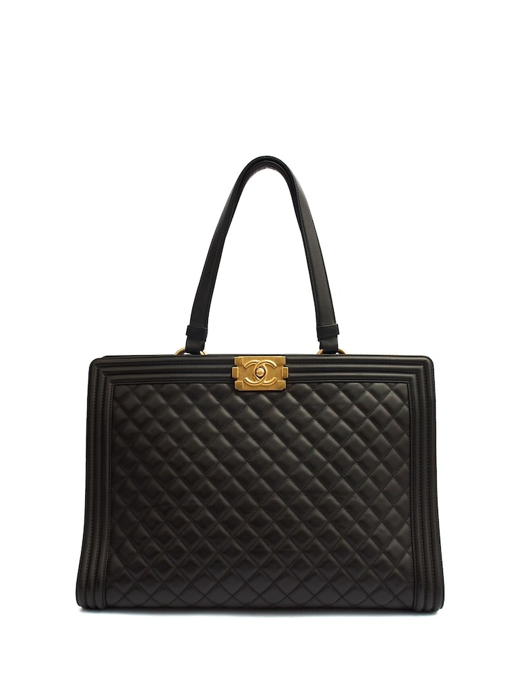Chanel Boy Tote In Black - Image 1 of 7
