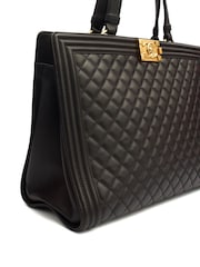 Chanel Boy Tote In Black - Image 4 of 7