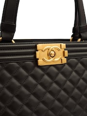 Chanel Boy Tote In Black - Image 6 of 7