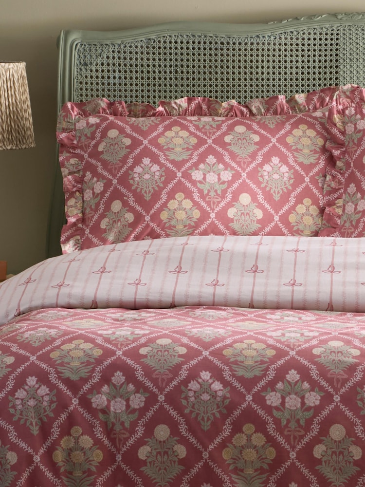 Appletree Pink Aurelia Duvet Cover Set - Image 2 of 4 Appletree Pink Aurelia Duvet Cover Set - Image 2 of 4