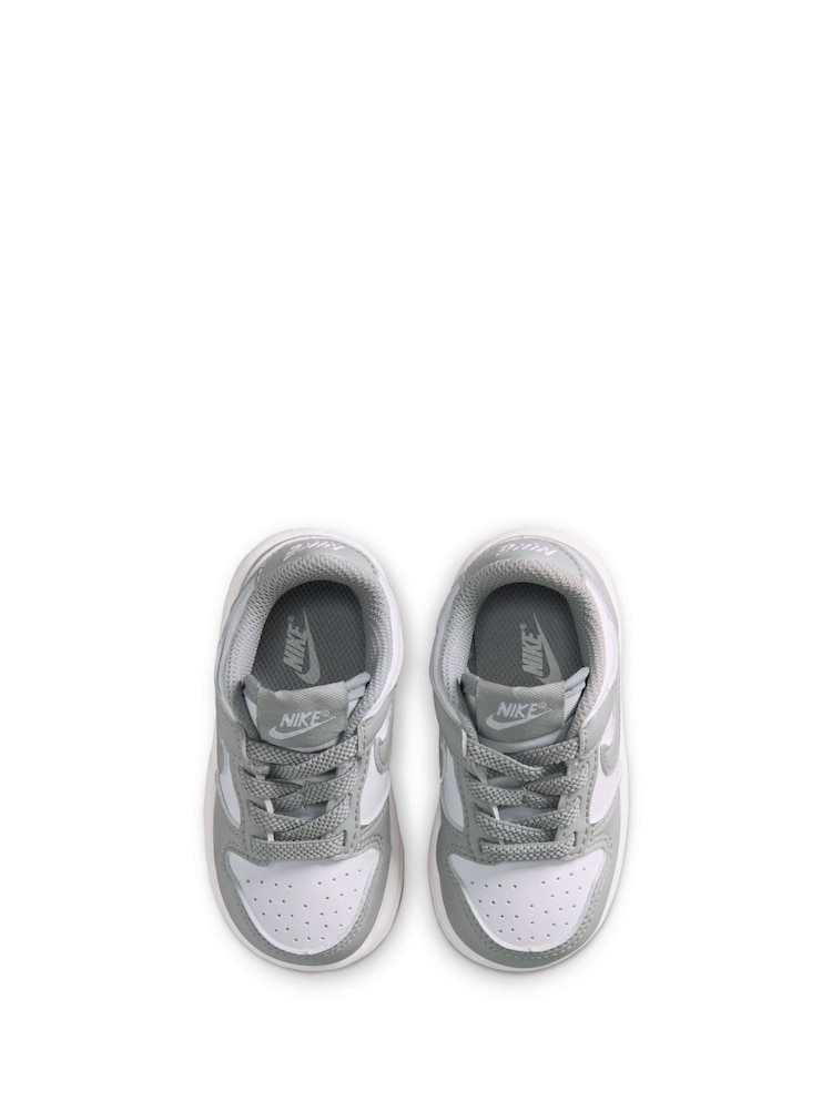 Белый - Nike Dunk низкие кроссовки для малышей - Изображение 7 7