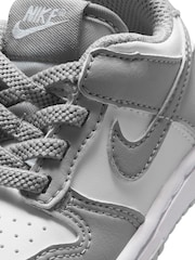 Nike White Infant Dunk Low Trainers - Image 8 of 9