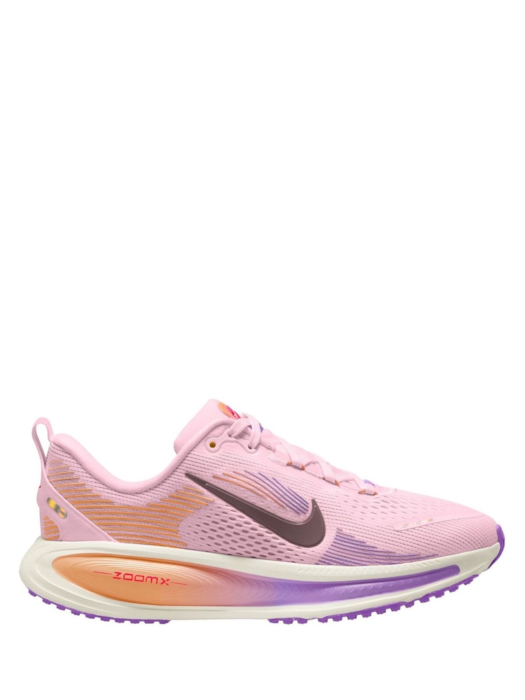 Nike Pink Orange Youth Vomero 18 Road Running Trainers - Image 1 of 4