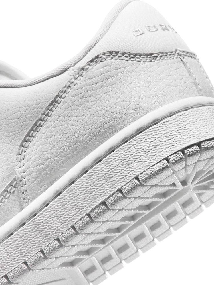 Nike White/Silver Youth Jordan Access Court Low Trainers - Image 11 of 11