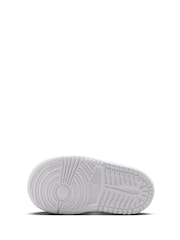 Jordan White Infant Court Connect Low Trainers - Image 5 of 7