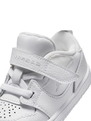 Jordan White Infant Court Connect Low Trainers - Image 7 of 7