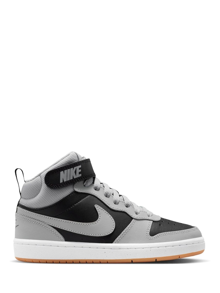 Nike Grey Brown Youth Court Borough Mid Trainers - Image 1 of 11 Nike Grey Brown Youth Court Borough Mid Trainers - Image 1 of 11