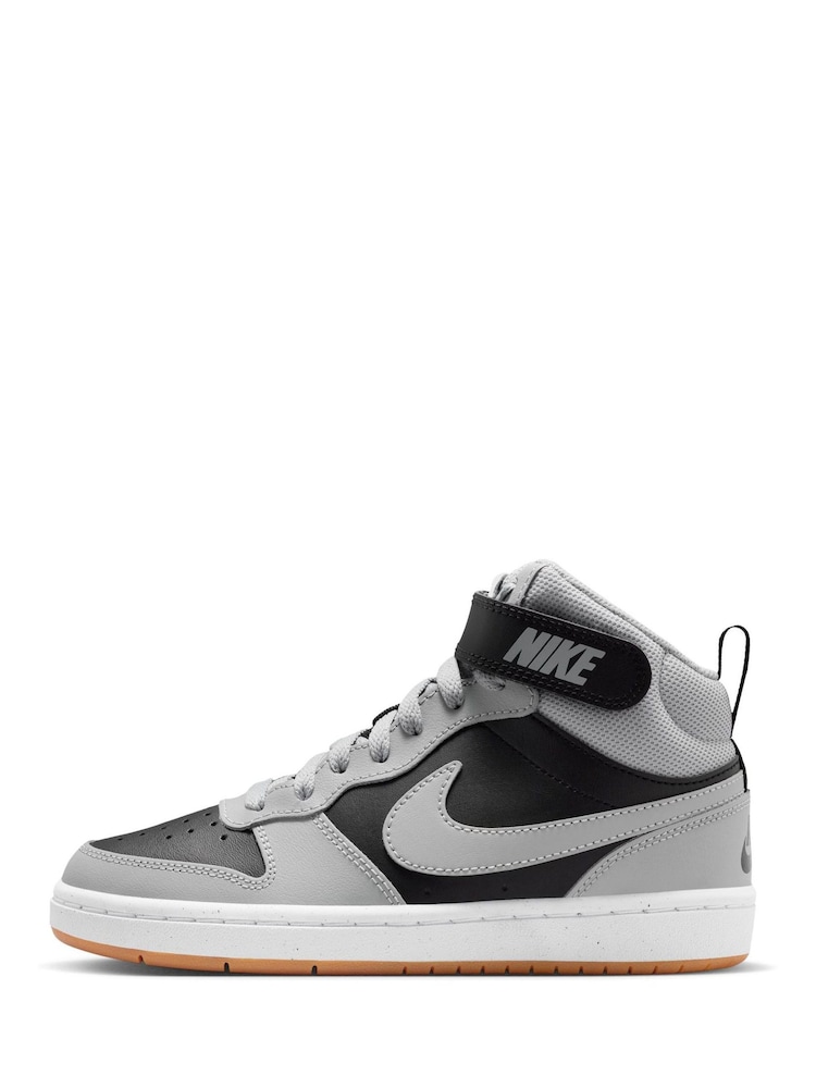 Nike Grey Brown Youth Court Borough Mid Trainers - Image 2 of 11 Nike Grey Brown Youth Court Borough Mid Trainers - Image 2 of 11