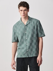 Green Check Short Sleeve Shirt - Image 1 of 7