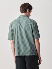 Green Check Short Sleeve Shirt - Image 2 of 7