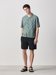 Green Check Short Sleeve Shirt - Image 3 of 7