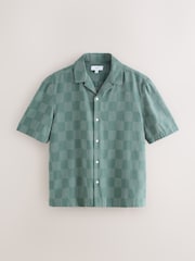 Green Check Short Sleeve Shirt - Image 5 of 7