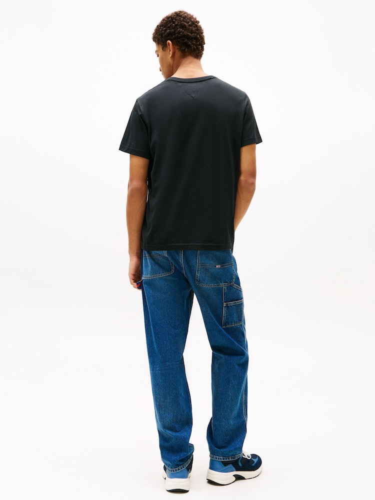 Tommy Jeans Black Slim Fit T-Shirt - Image 2 of 5