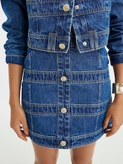 Saia Denim com painéis River Island - Imagem 4 de 4