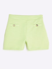 River Island Green Petite Boucle Shorts - Image 1 of 1