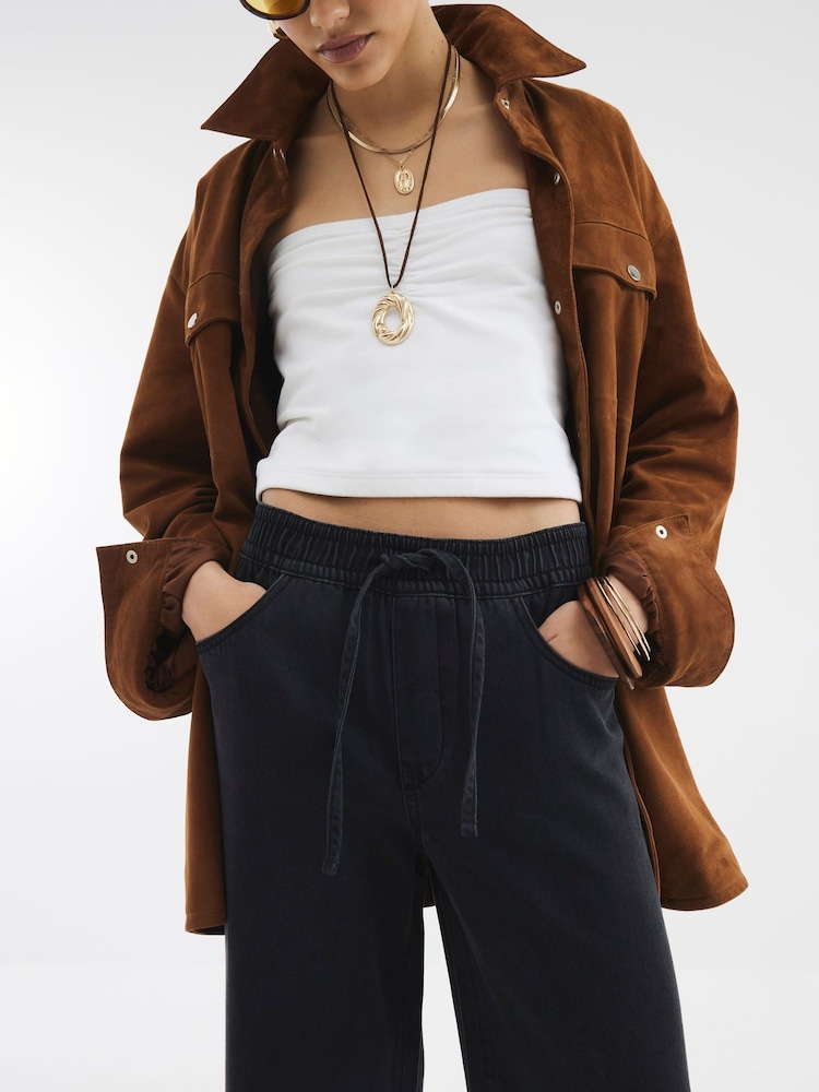 River Island Pyjama-Jeans mit weitem Bein - Bild 4 von 4 River Island Pyjama-Jeans mit weitem Bein - Bild 4 von 4