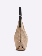 River Island Brown Monogram Slouch Shoulder Bag - Image 5 of 6