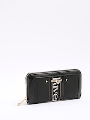 River Island Black Webbing Logo Purse - Image 3 of 5