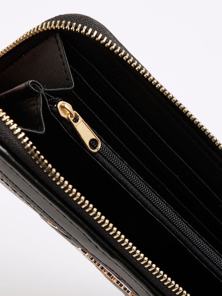 River Island Black Webbing Logo Purse - Image 5 of 5