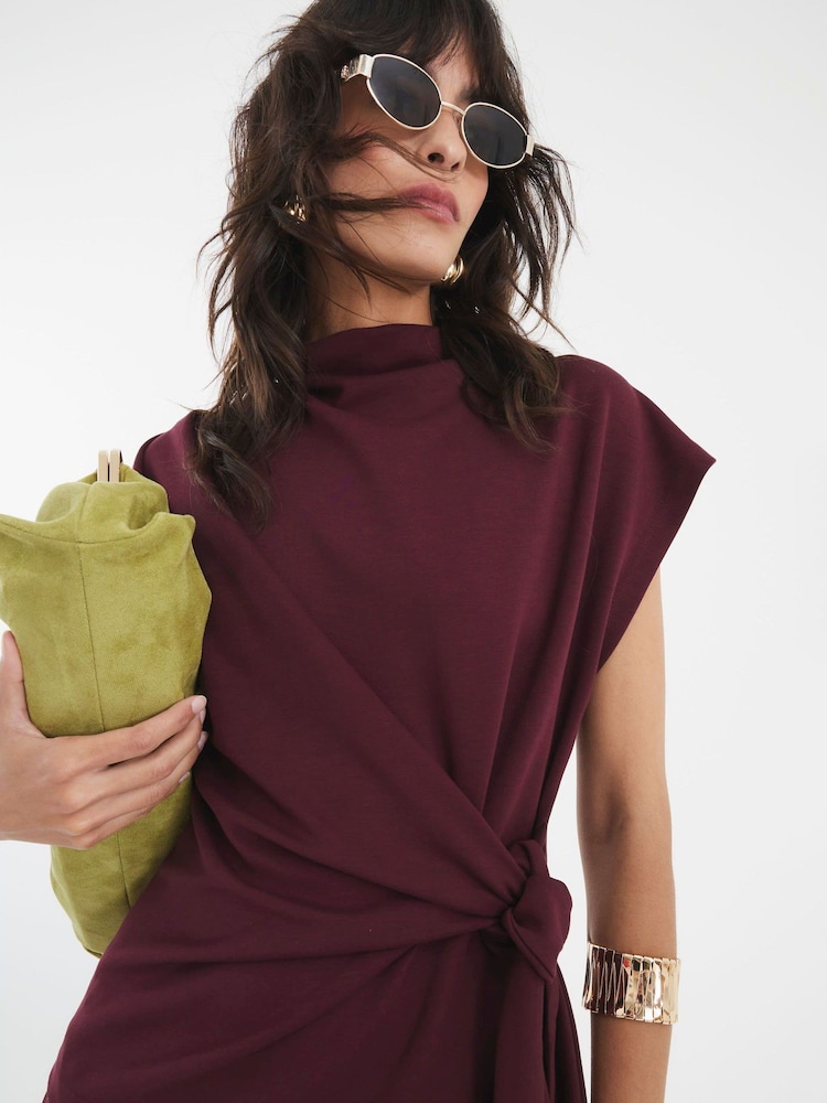 Camiseta River Island Clean Premium Knot Side - Imagem 2 de 4