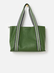 Oliver Bonas Green Emma Tote Bag - Image 1 of 6