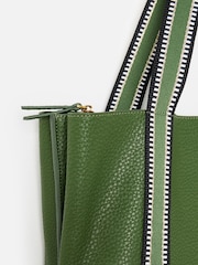 Oliver Bonas Green Emma Tote Bag - Image 6 of 6
