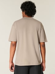 Hollister Boxy Crop Cooling Crew Neck T-Shirt - Image 3 of 4