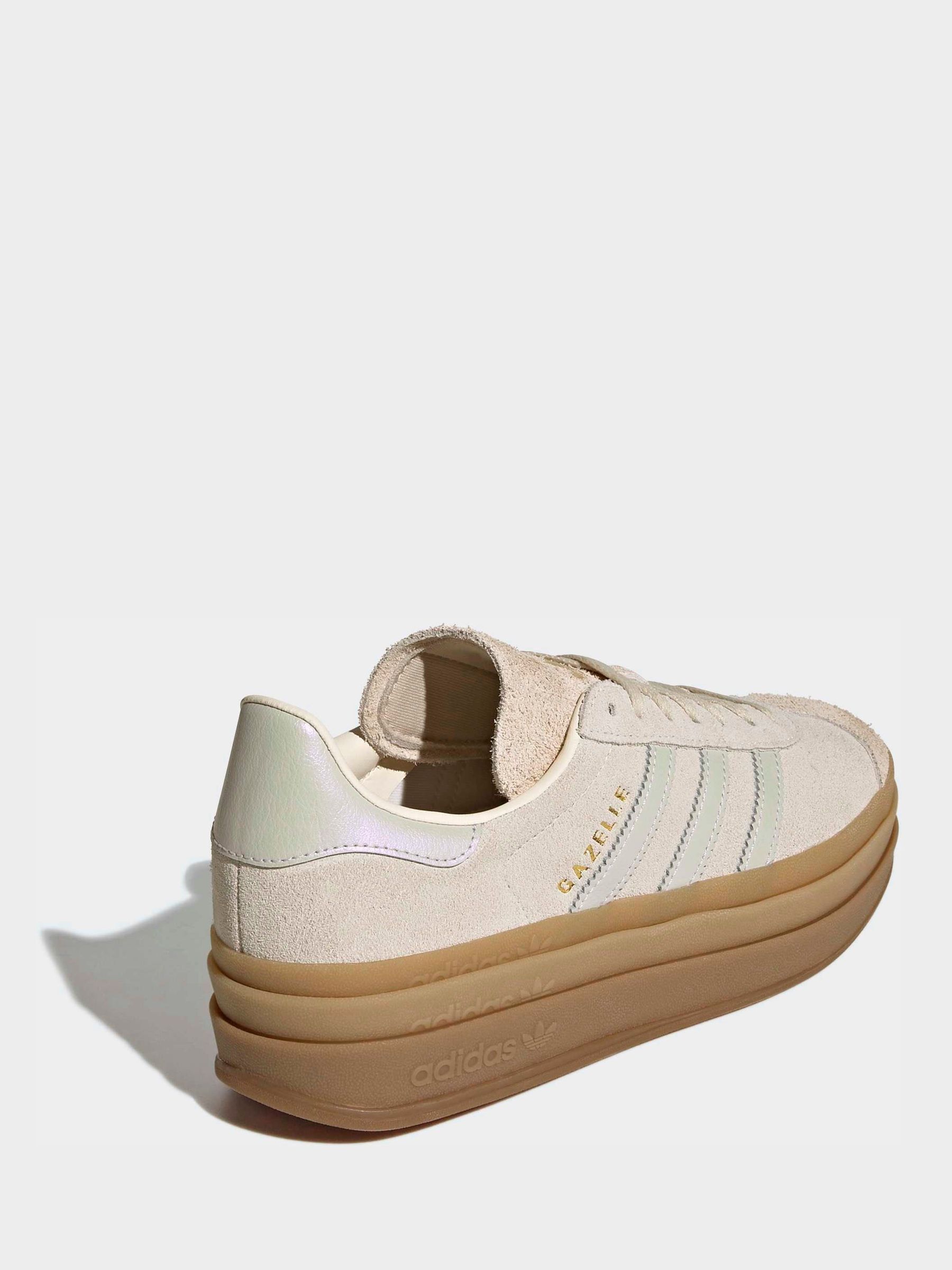 Buy adidas Originals Light Natural Gazelle Bold W Trainers from