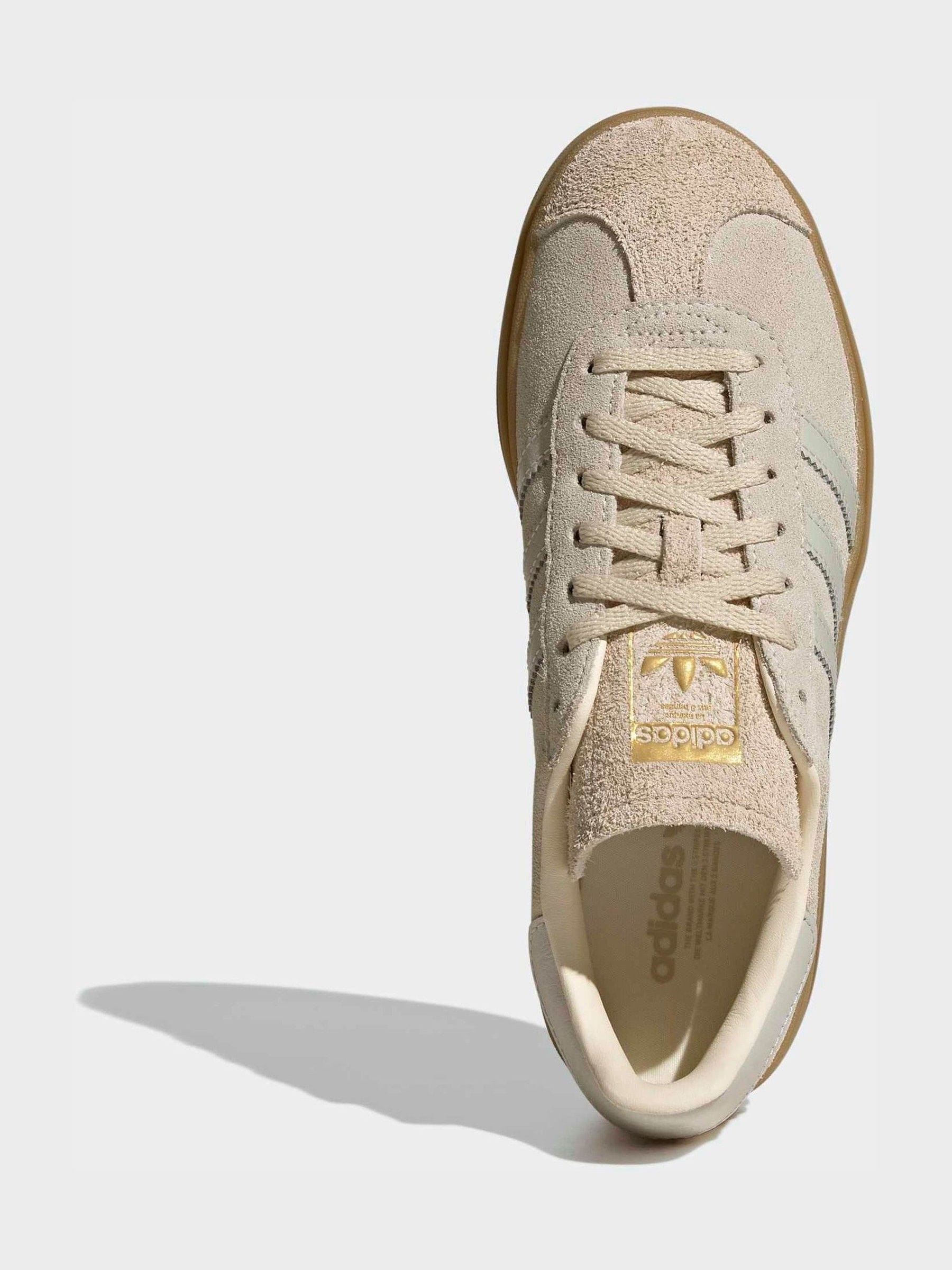 Buy adidas Originals Light Natural Gazelle Bold W Trainers from