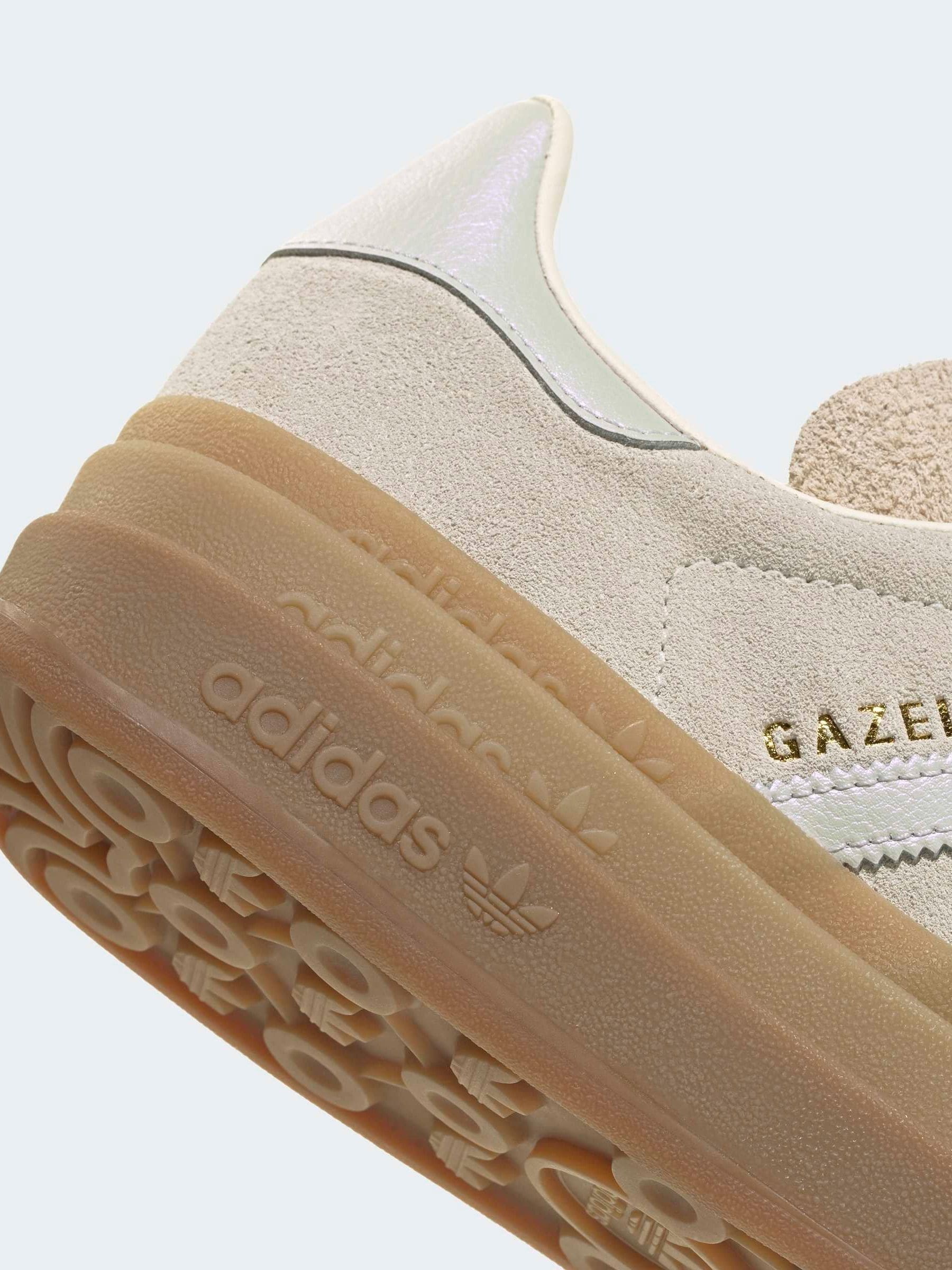 Buy adidas Originals Light Natural Gazelle Bold W Trainers from