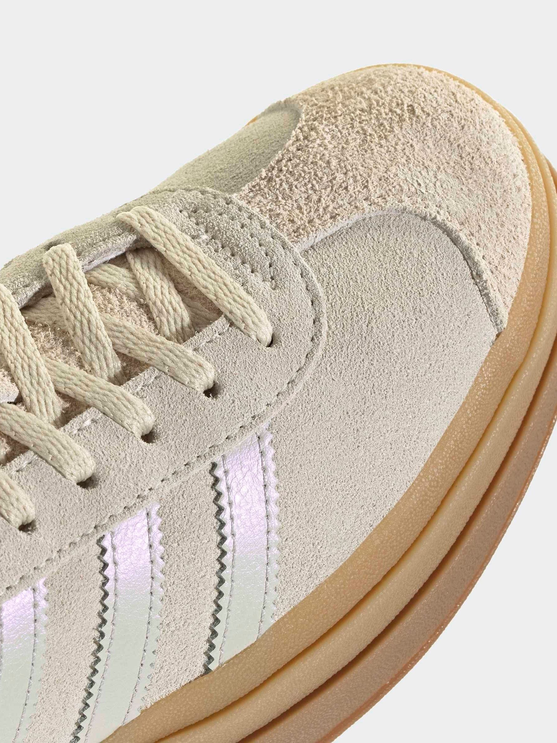 Buy adidas Originals Light Natural Gazelle Bold W Trainers from