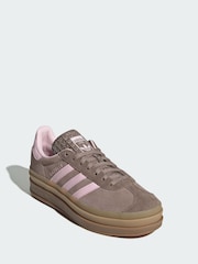 adidas Originals Brown Gazelle Bold Trainers - Image 1 of 4