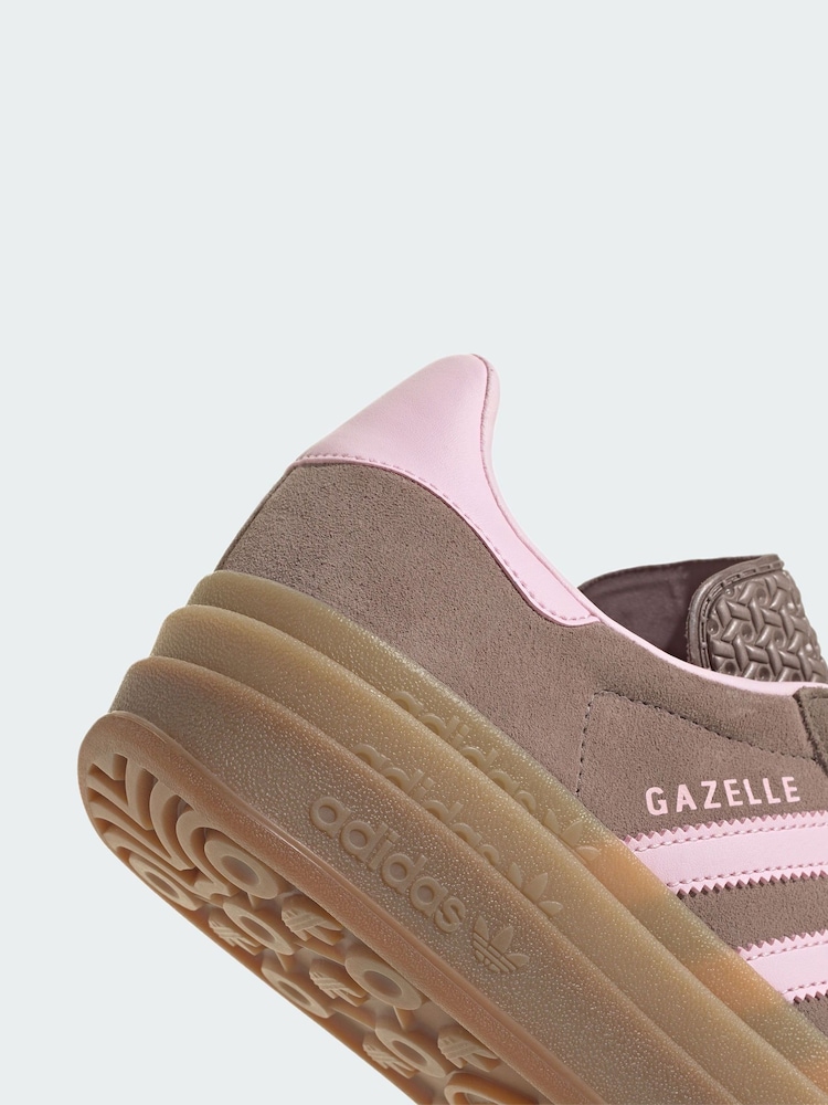 adidas Originals Brown Gazelle Bold Trainers - Image 4 of 4 adidas Originals Brown Gazelle Bold Trainers - Image 4 of 4