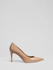 LK Bennett Natural Floret New Trench Leather Pointed Courts - Image 1 of 5