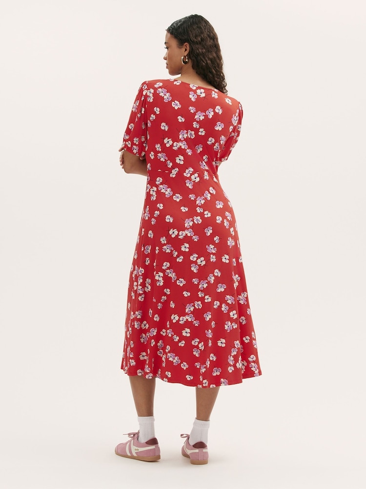 Finery Red Milena Dress - Image 2 of 4 Finery Red Milena Dress - Image 2 of 4