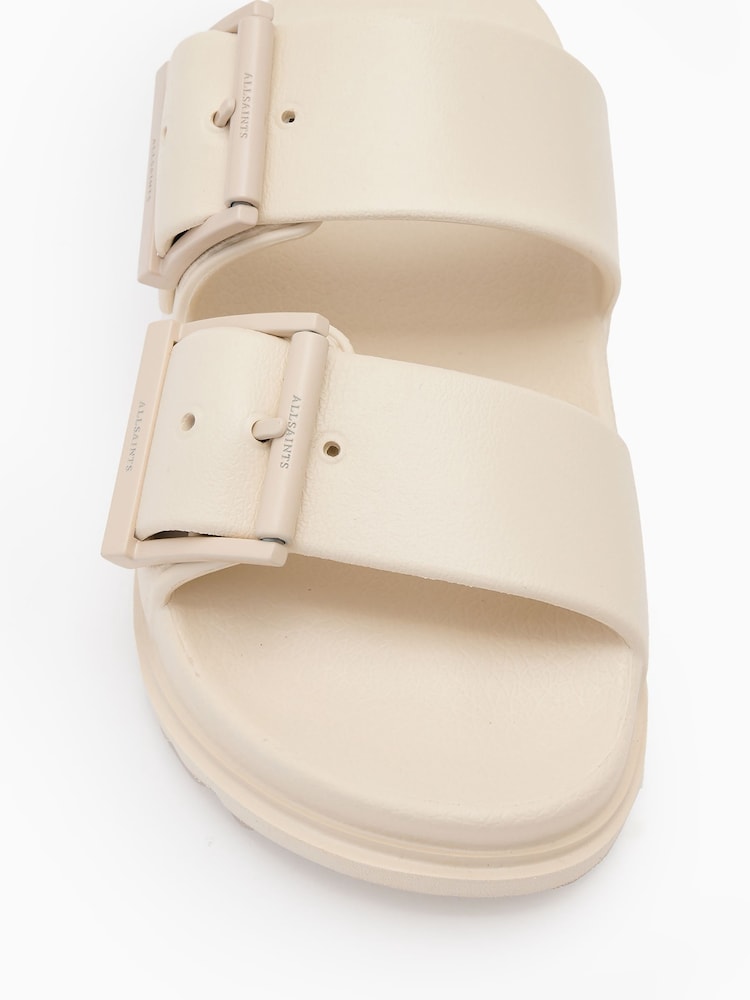 AllSaints White Sian Eva Sandals - Image 5 of 5
