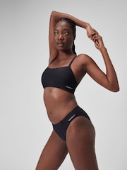 Speedo Black Solid Racerback Bikini Top - Image 2 of 4