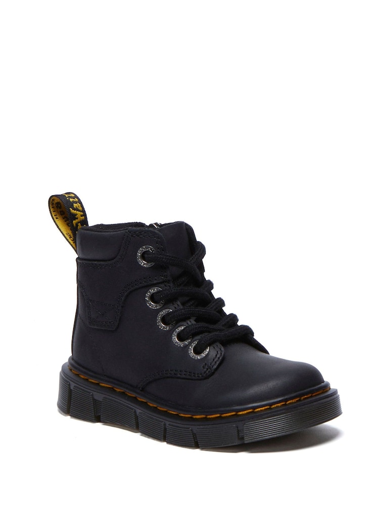 Dr. Martens Black Raffe Ankle T Wyoming Boots - Image 2 of 5 Dr. Martens Black Raffe Ankle T Wyoming Boots - Image 2 of 5
