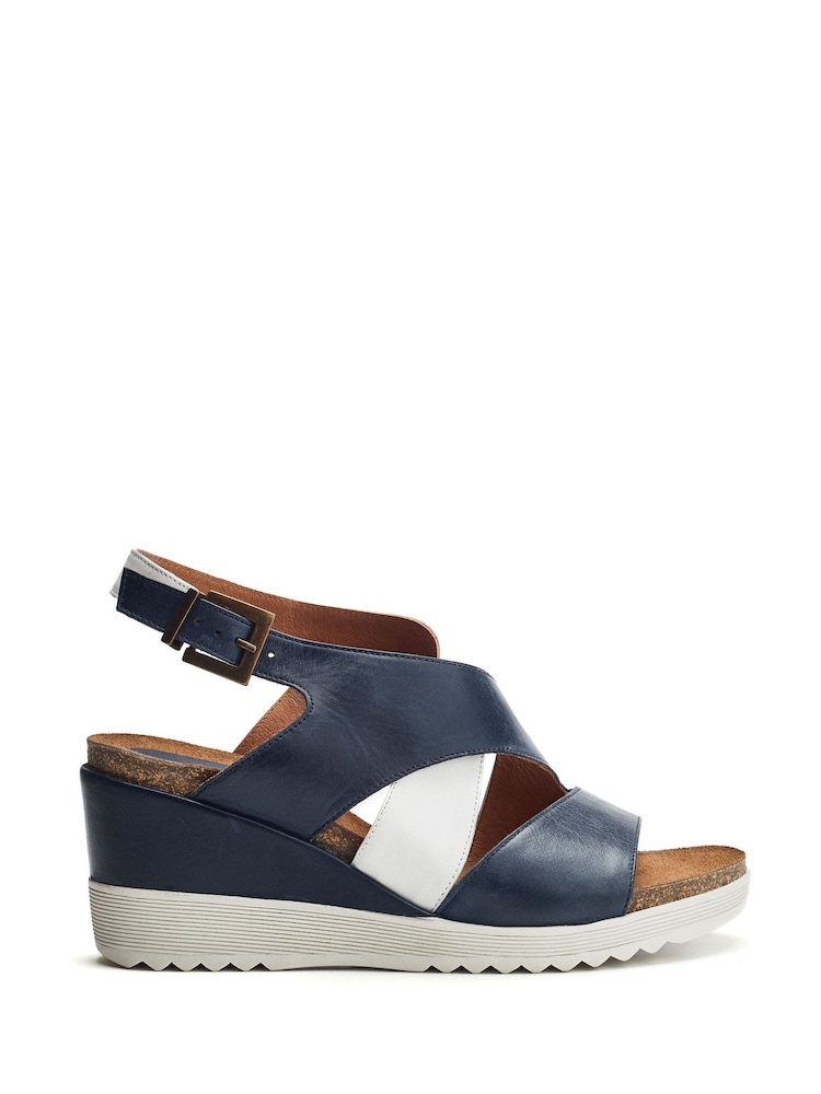 Moda in Pelle Kalina Multi Strap Wedges - Image 1 of 4