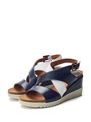 Moda in Pelle Kalina Multi Strap Wedges - Image 2 of 4