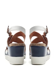 Moda in Pelle Kalina Multi Strap Wedges - Image 3 of 4