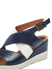 Moda in Pelle Kalina Multi Strap Wedges - Image 4 of 4