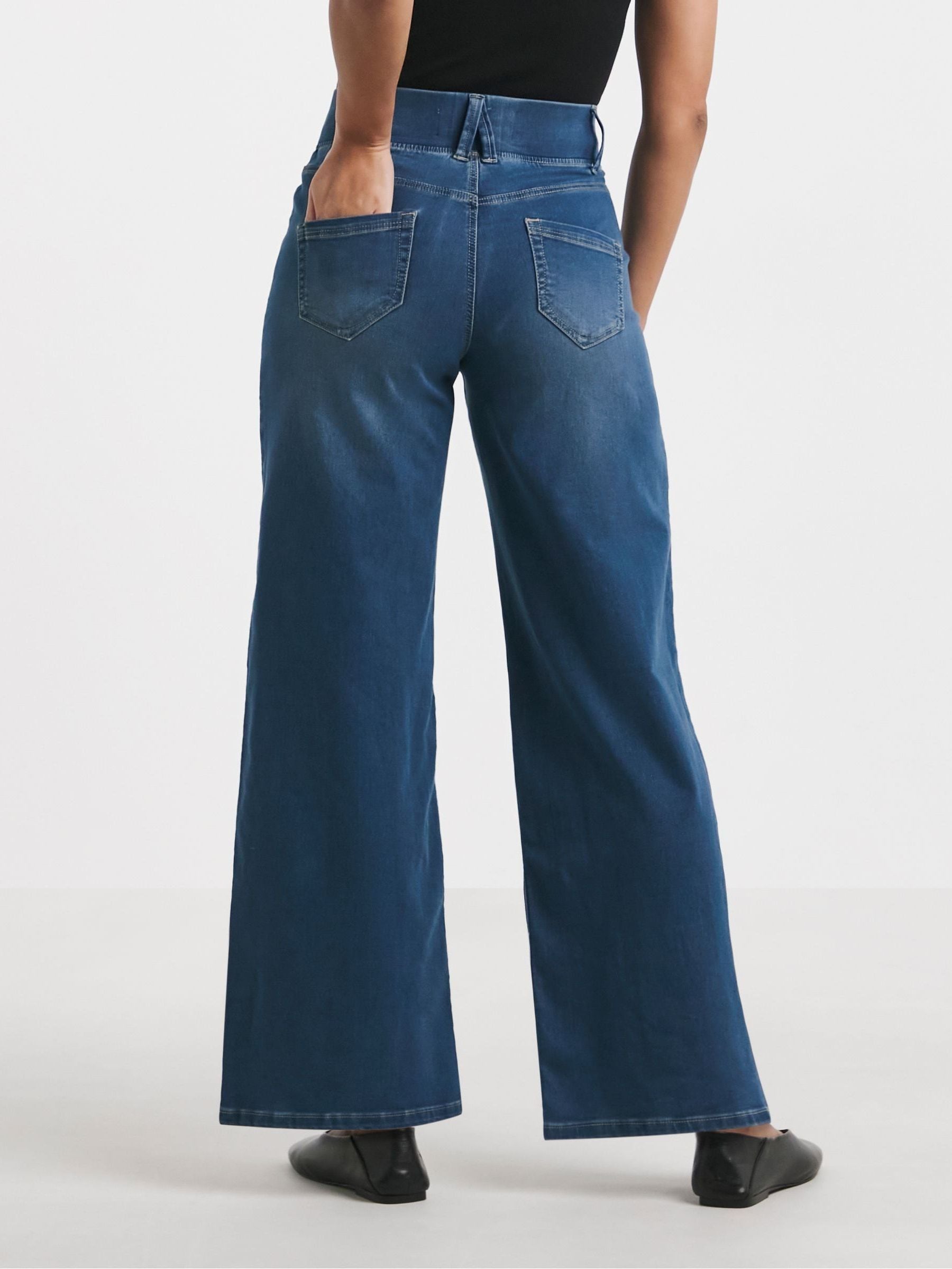 Buy Simply Be Blue Wide Leg Jeggings from Next South Africa