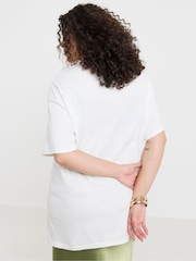 Simply Be White 2 Pack of Graphic T-Shirt - Image 3 of 7