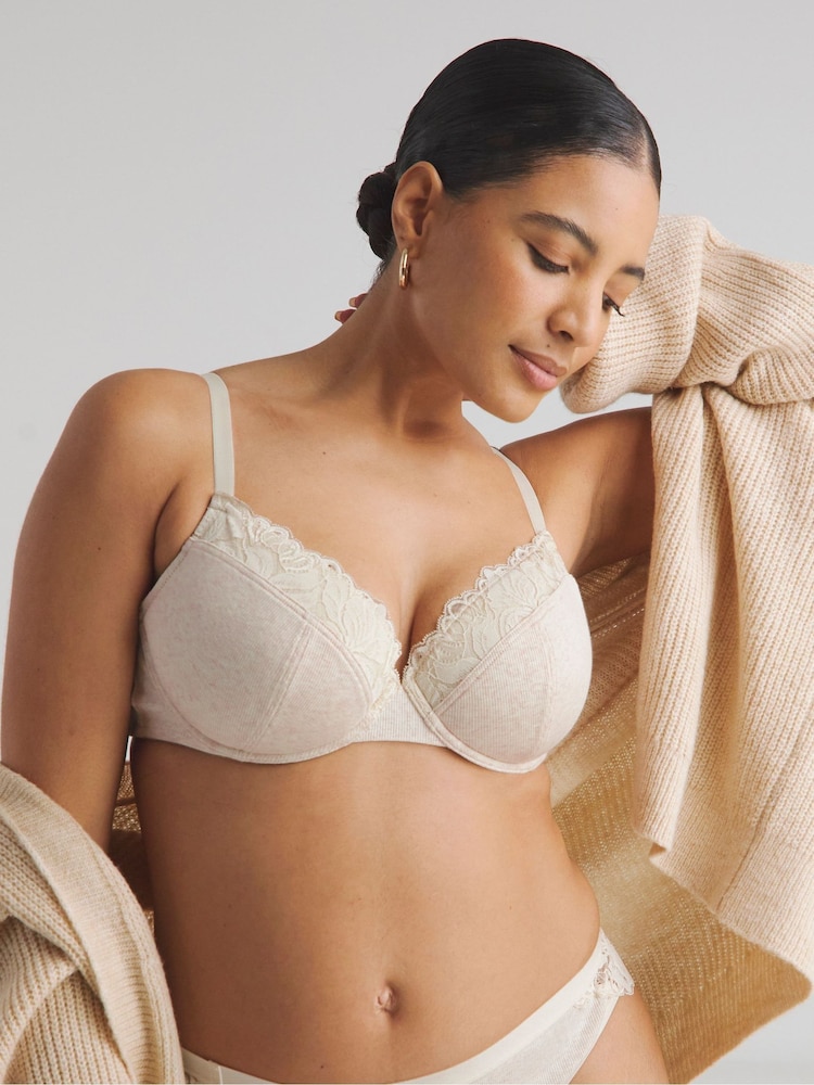 Simply Be Black Harper Lace Padded Plunge Bras 3 Pack - Image 2 of 5