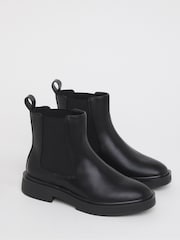 Simply Be Black Extra Wide Fit Classic Chelsea Boots - Image 4 of 4