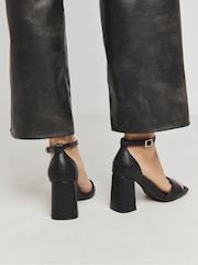 Negro - Simply Be Barely There Block Heel Sandals - Imagen 2 de 4